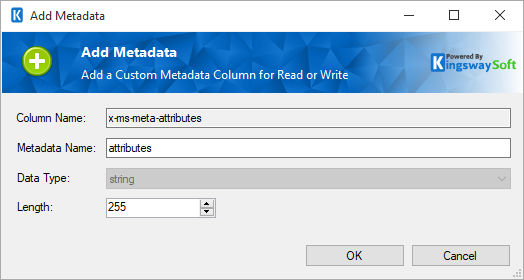 Azure Files Destination - Add Meta